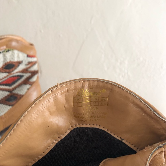 Western style booties leather uppers, Aztec print - Picture 5 of 12